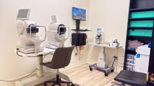 Diagnostic eye examination equipment at Peel Eye Care